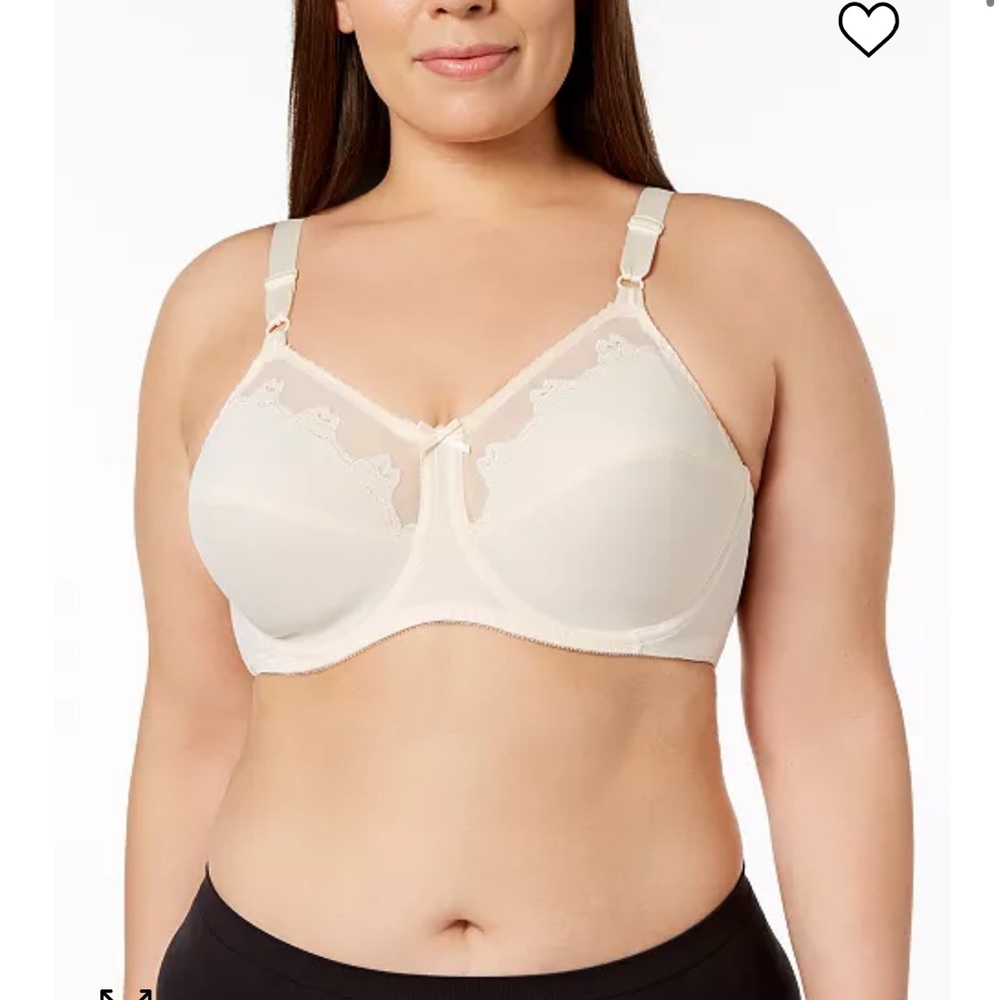 Flower Bali 2-ply underwire full coverage bra in Light Beige (nude 5) 42/95 D